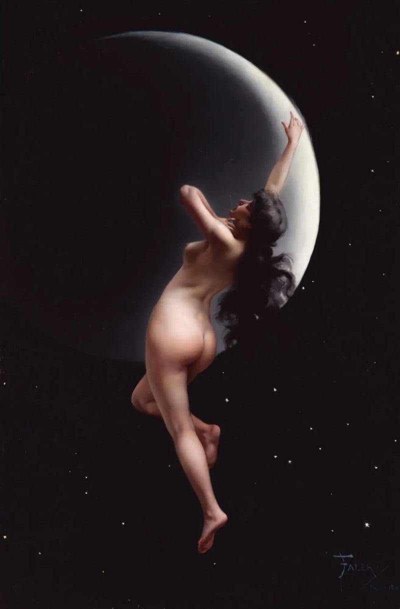 Nymfe af Månen - Luis Ricardo Falero