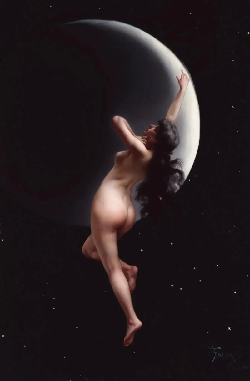 Nymfe af Månen - Luis Ricardo Falero