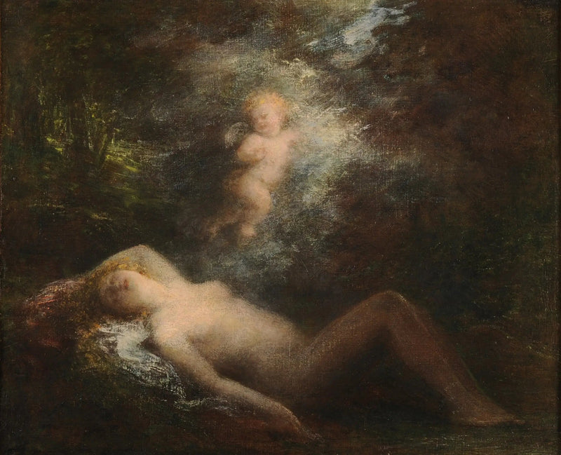 Søvnig nymfe - Henri Fantin-Latour