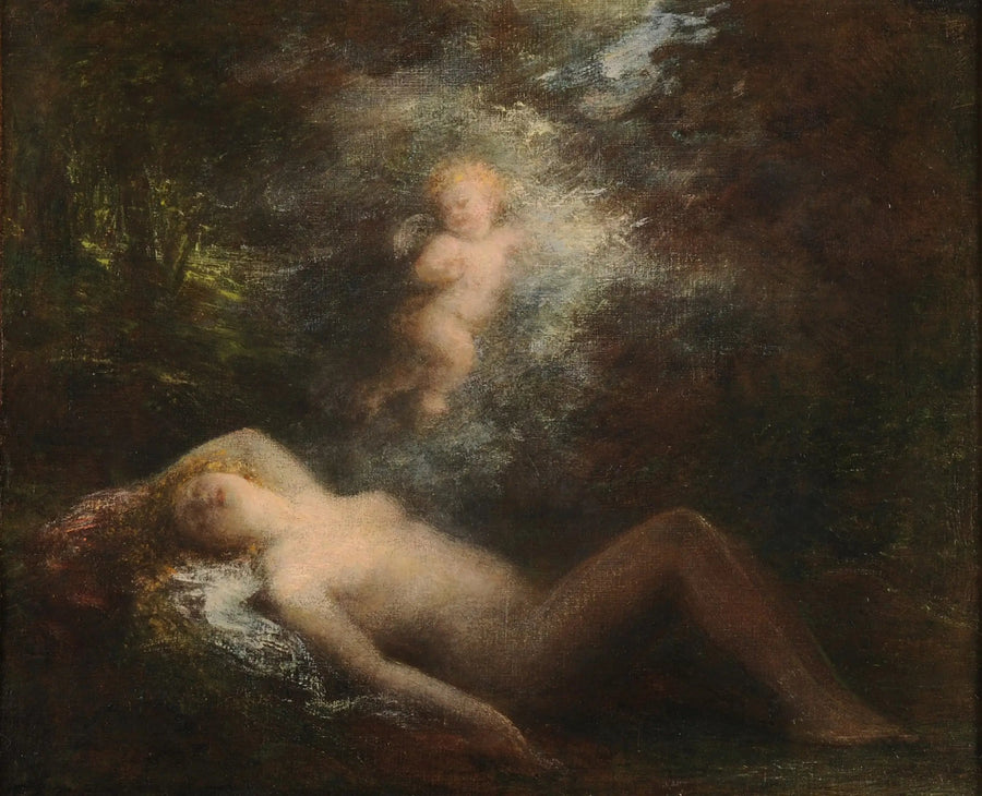 Søvnig nymfe - Henri Fantin-Latour