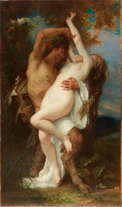 Nymfe bortført af en faun - Alexandre Cabanel