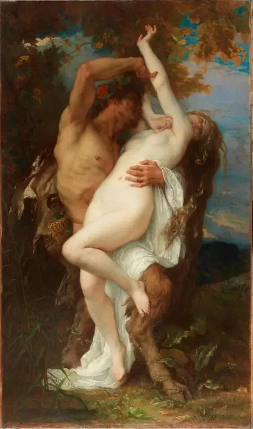Nymfe bortført af en faun - Alexandre Cabanel