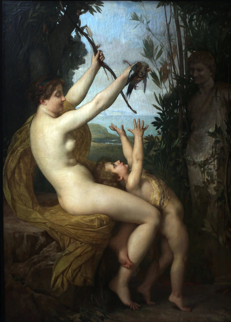 Nymfe og Bacchus - Jules Lefebvre