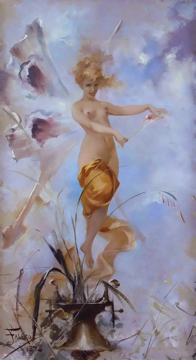 Nymfe - Luis Ricardo Falero