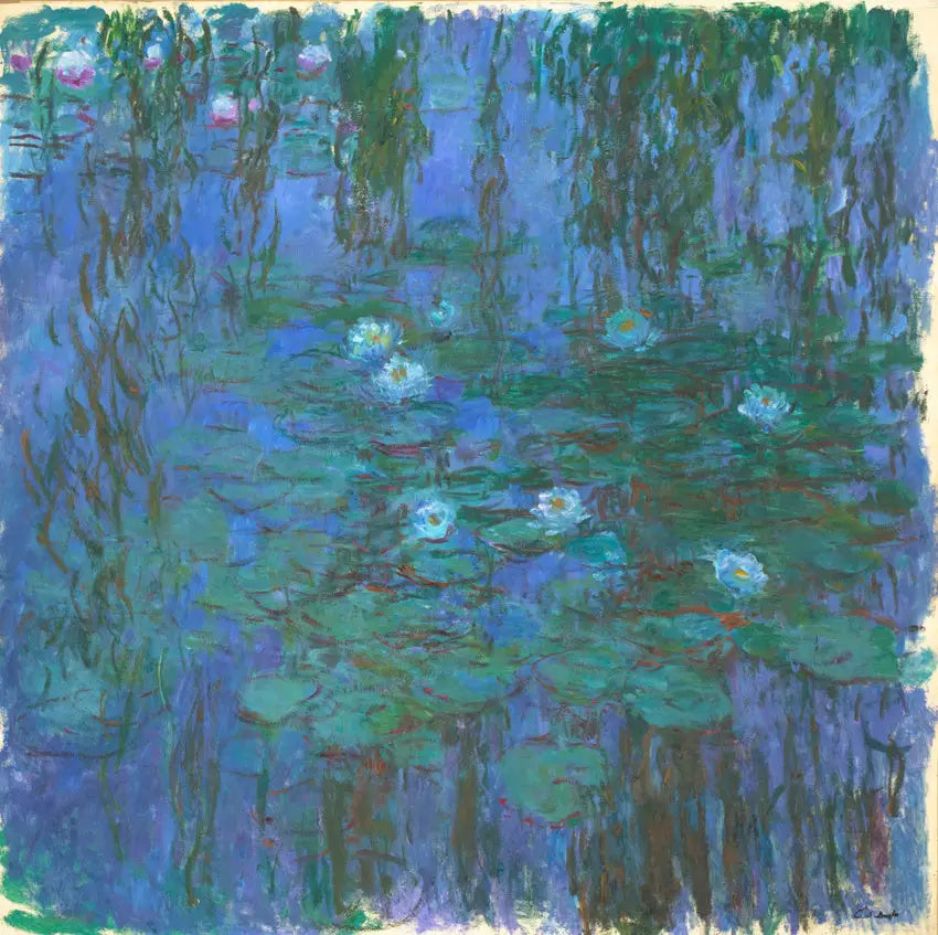 Nymphéas bleus - Claude Monet - Alpha Reproduction