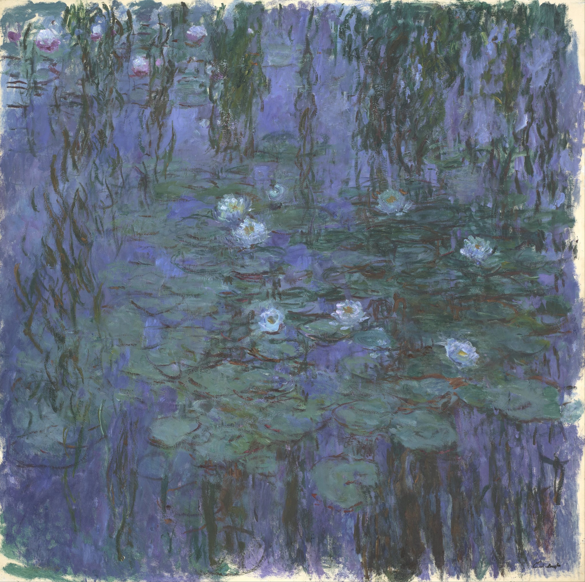 Nymphéas bleus de Claude Monet, 1916–1919 – Musée d’Orsay, inventaire RF 1981 40, W1853