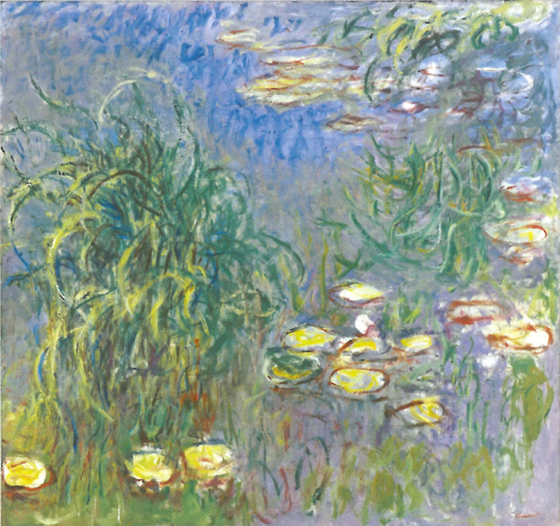 Åkander, buket urter, Chichu W1817 - Claude Monet