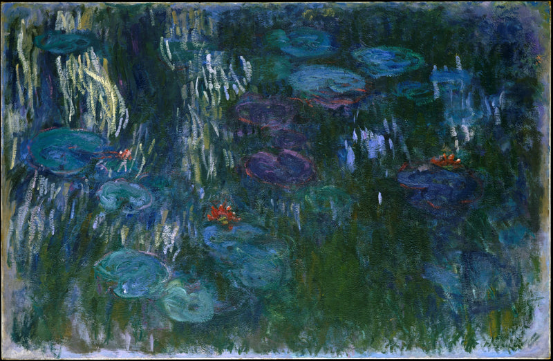 Åkander med pilerefleksioner, Met W1858 - Claude Monet