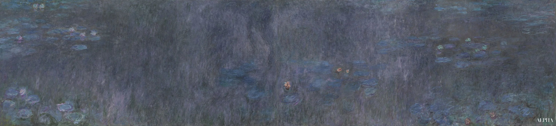 Nymphéas, reflets d'arbres - Claude Monet - Reproductions de tableaux et peintures haut de gamme