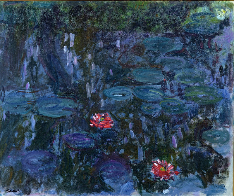 Åkander, pilerefleksioner, Marmottan W1859 - Claude Monet