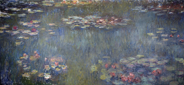 The Water Lilies Basin, grønne refleksioner - Claude Monet