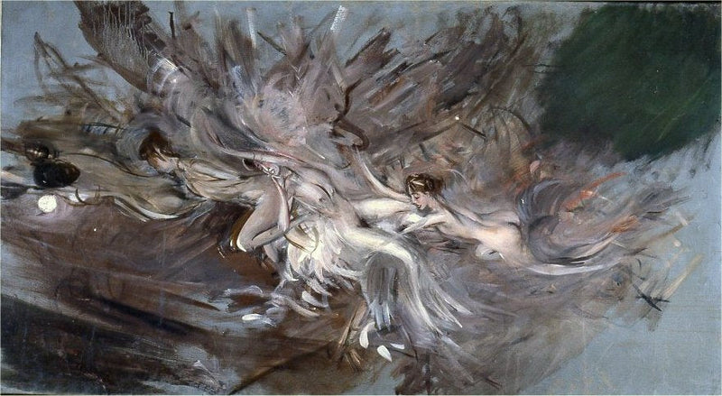Nymfer i måneskin - Giovanni Boldini