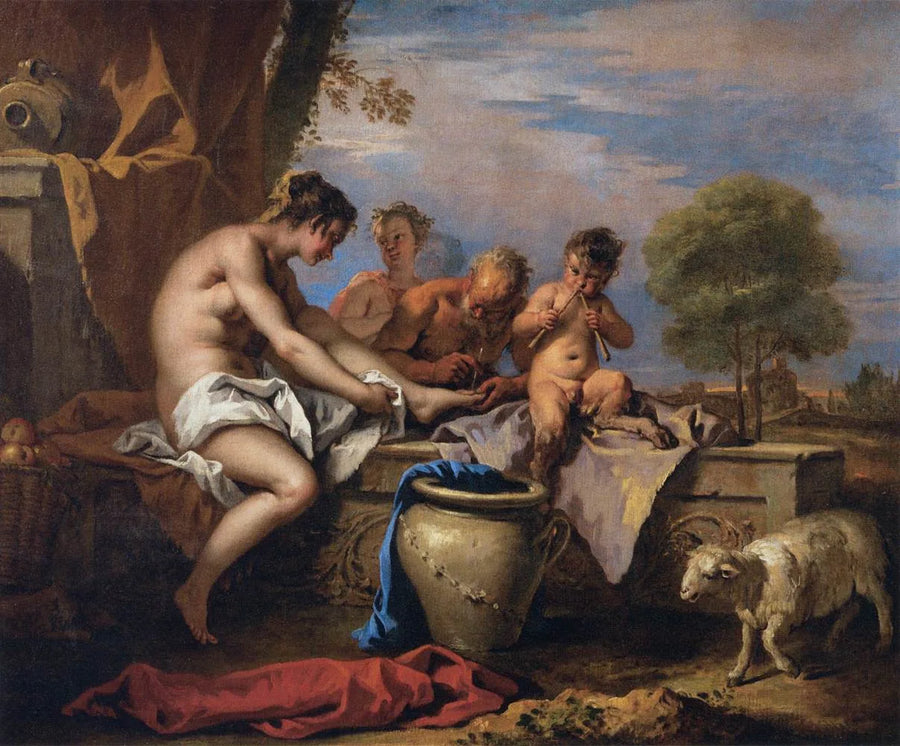 Nymfer og Satyrer - Sebastiano Ricci