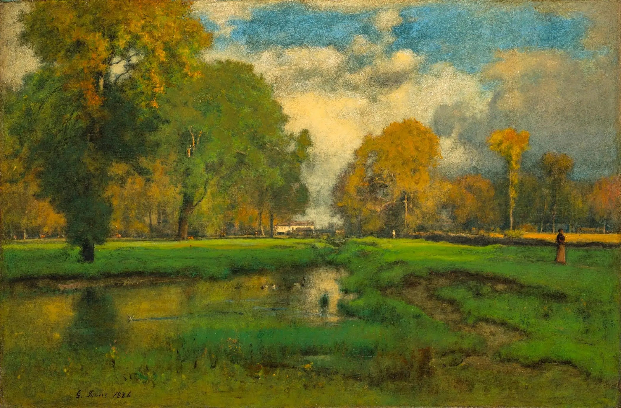 Octobre - George Inness - Alpha Reproduction