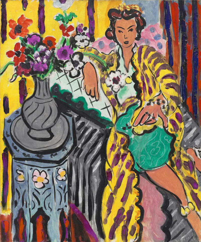 Odaliske i gul persisk kjole - Henri Matisse
