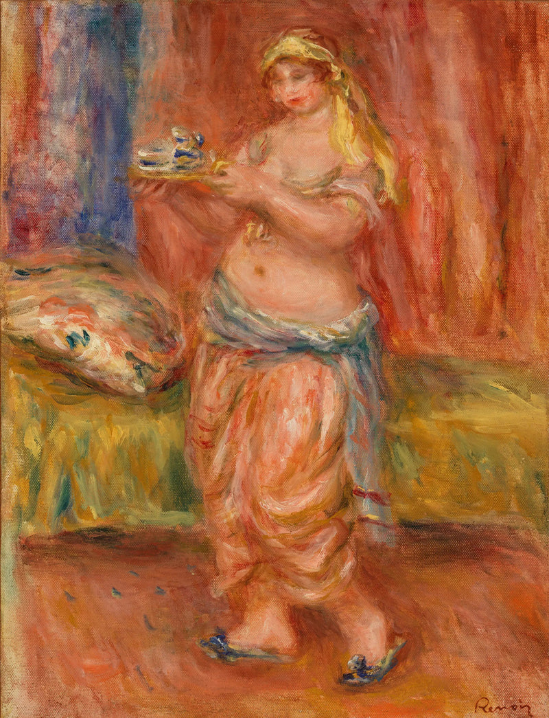 Odaliske med tepotte - Pierre-Auguste Renoir
