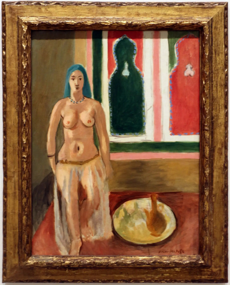 Odalisque med Grøn Hårprydelse - Henri Matisse