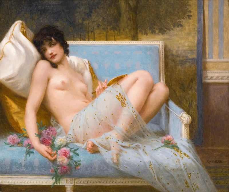 Odalisk liggende - Guillaume Seignac