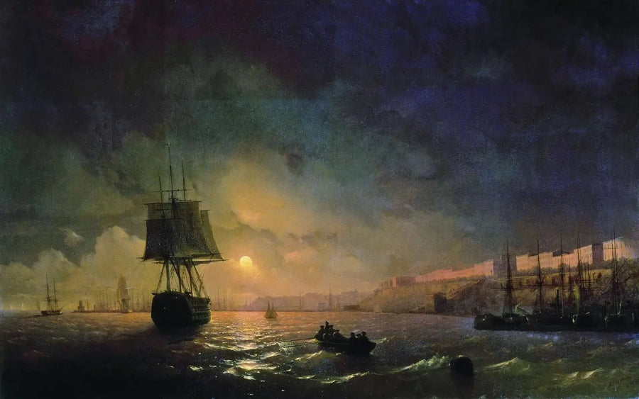 Odessa i måneskin - Ivan Aïvazovski