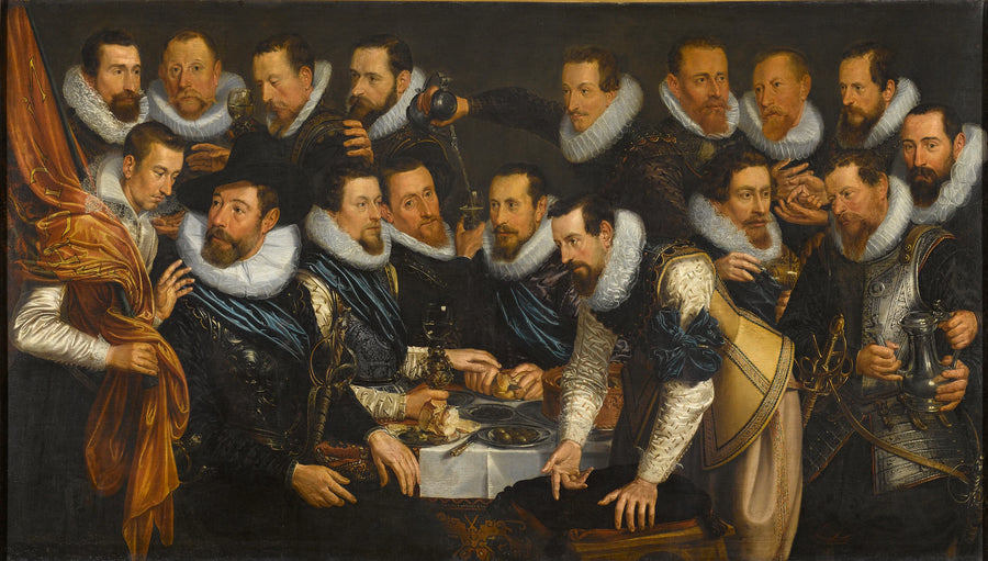 Officiers et autres tireurs du district XI d'Amsterdam, dirigés par le capitaine Geurt Dircksz van Beuningen et le lieutenant Pieter Martensz Hoeffijser - Jan Tengnagel