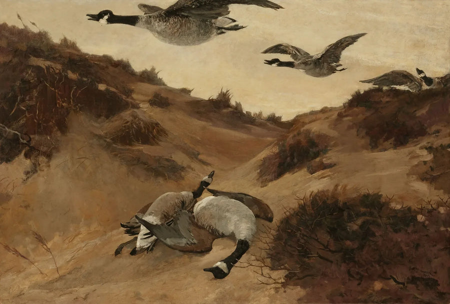 Oies sauvages en vol - Winslow Homer