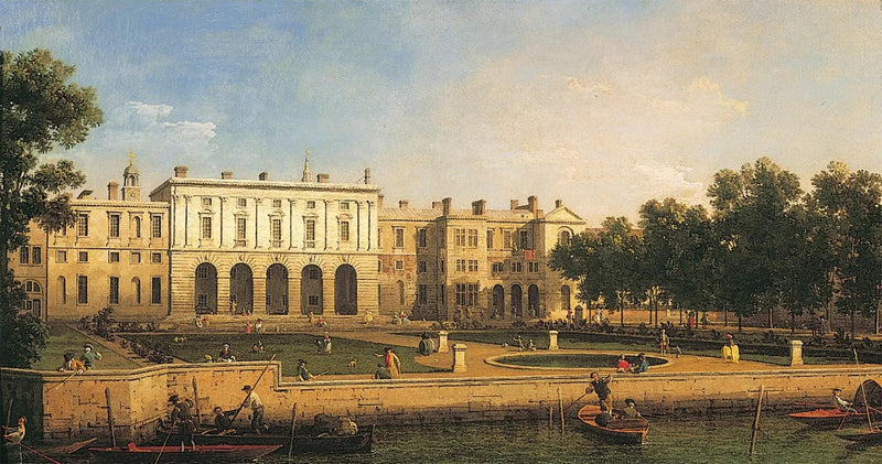 Old Somerset House fra Themsen - Canaletto