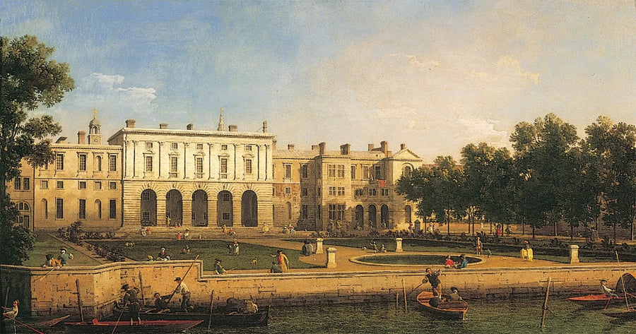 Old Somerset House fra Themsen - Canaletto