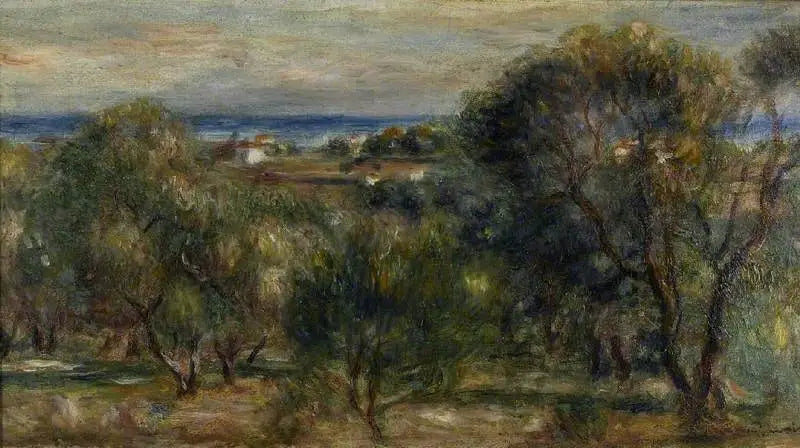 Olivtræer, Cagnes - Pierre-Auguste Renoir