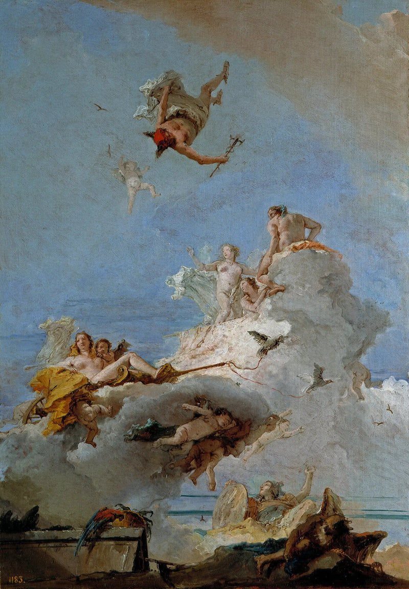 Olympe eller Veneres Triumf - Giovanni Battista Tiepolo