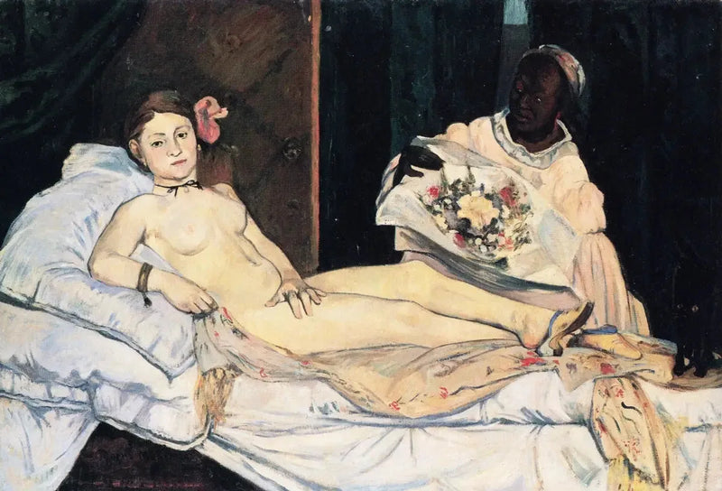 Olympia, kopi efter Manet - Paul Gauguin