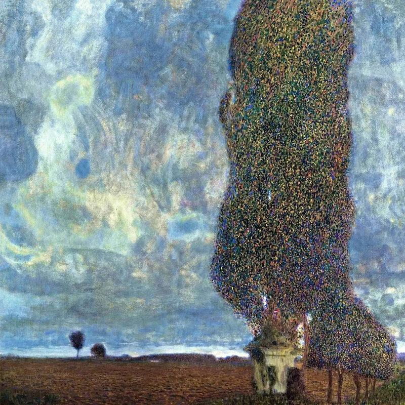 Nærmer sig storm (Den Store Poppel II) - Gustav Klimt