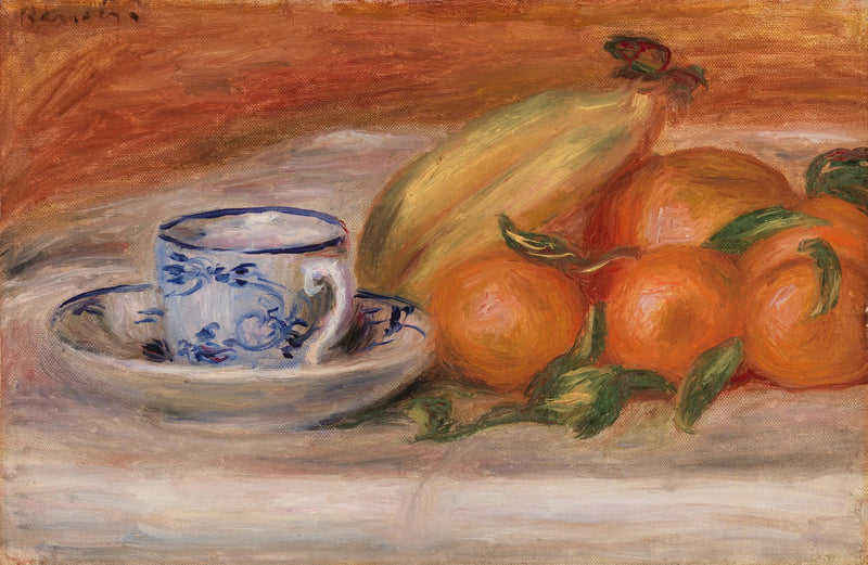 Appels, bananer og tekrus (Appels, bananer og tekrus) - Pierre-Auguste Renoir