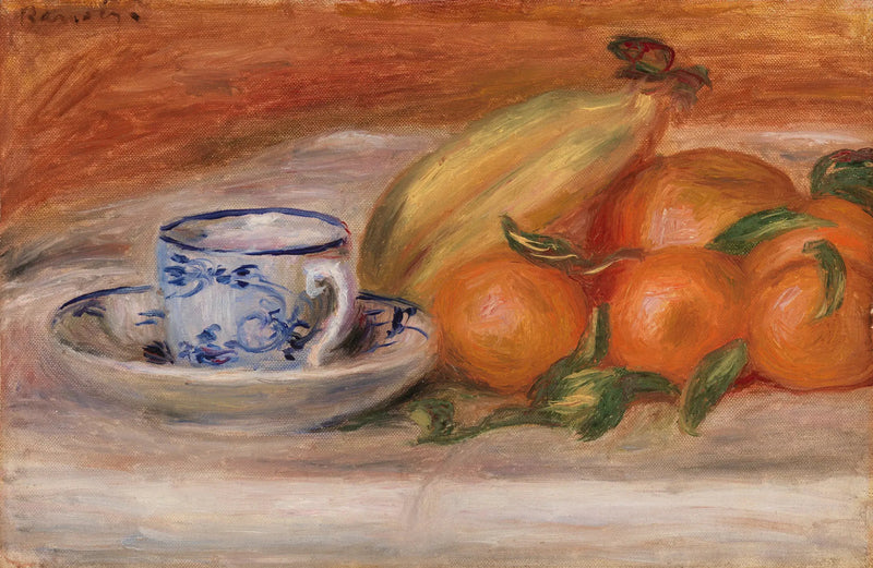 Appels, bananer og tekrus (Appels, bananer og tekrus) - Pierre-Auguste Renoir