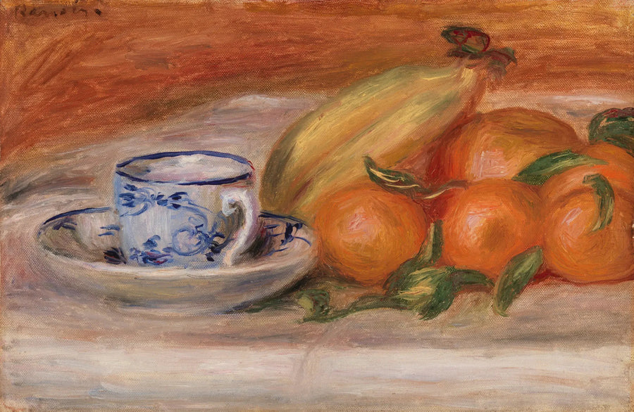 Appels, bananer og tekrus (Appels, bananer og tekrus) - Pierre-Auguste Renoir