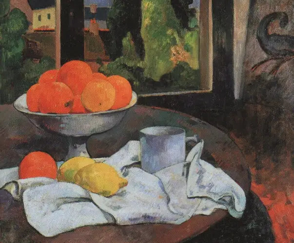 Appels og citroner med udsigt over Pont-Aven - Paul Gauguin