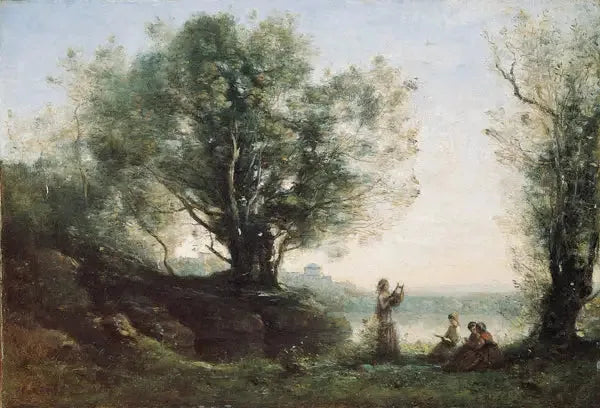 Orfeus græder over Eurydices død - Jean-Baptiste Camille Corot
