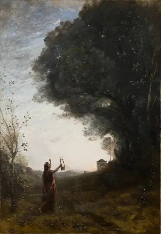 Orfeus hilser lyset - Jean-Baptiste Camille Corot