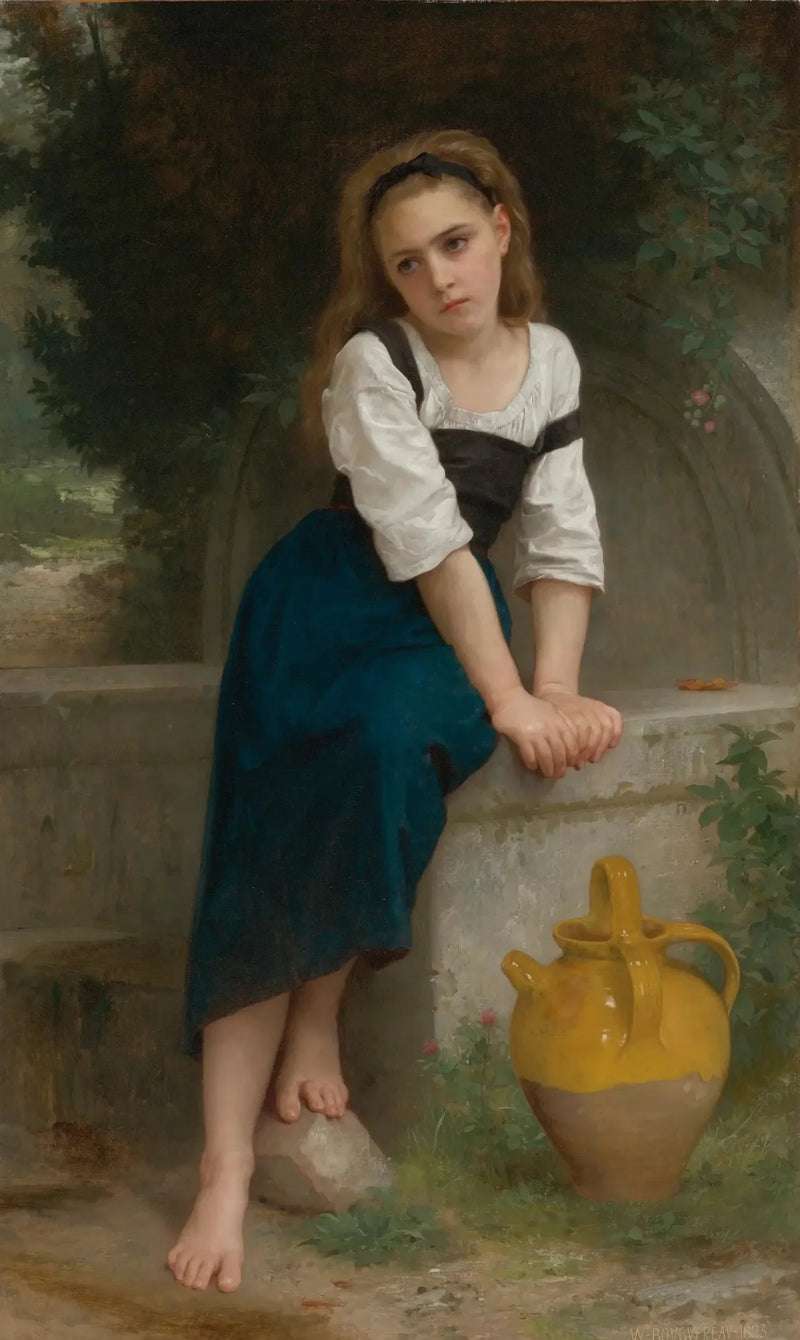 Orpheline ved fontænen - Bouguereau