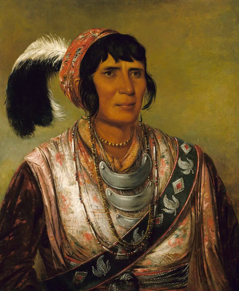 Os-ce-o-lá, den sorte drik, en storhedsværdig kriger - George Catlin