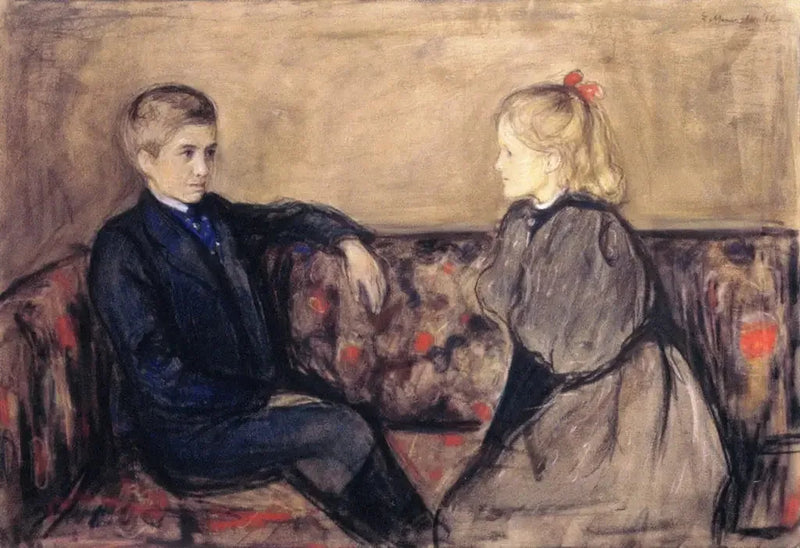 Oscar og Ingeborg Heiberg - Edvard Munch