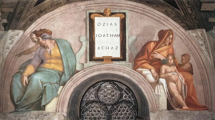 Osias, Joatham og Achaz - Michelangelo