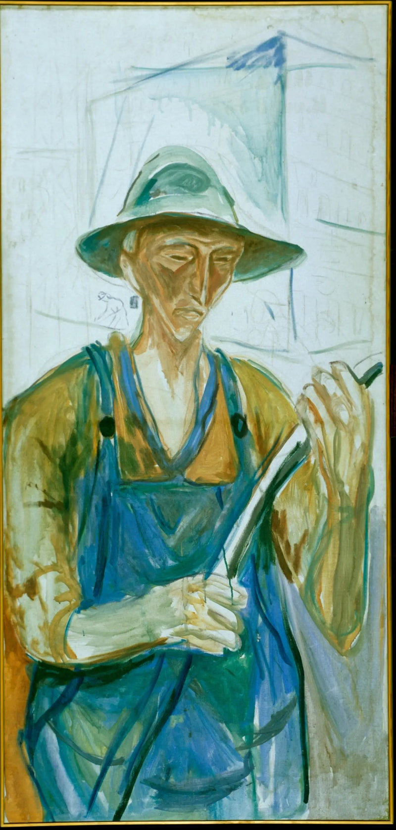 Bygningsarbejder - Edvard Munch