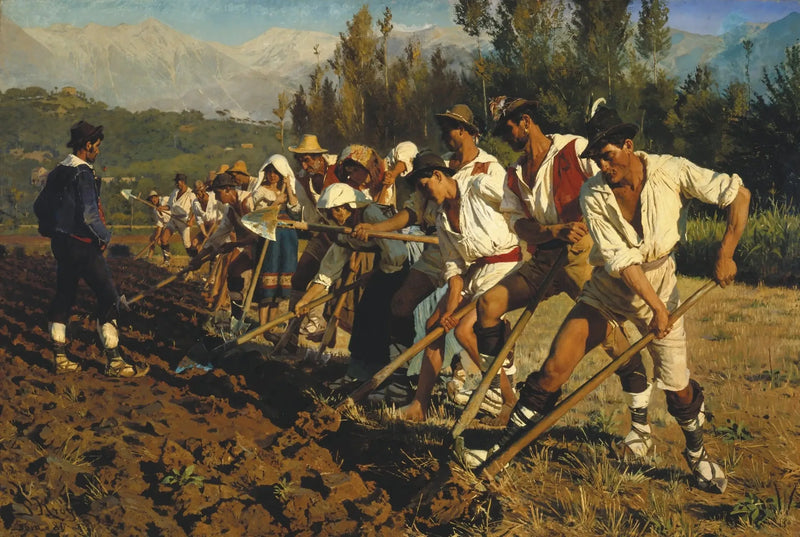 Italienske landbrugsarbejdere. Abruzzerne - Peder Severin Krøyer