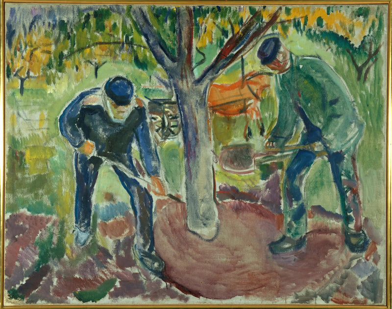 Arbejdere i haven - Edvard Munch