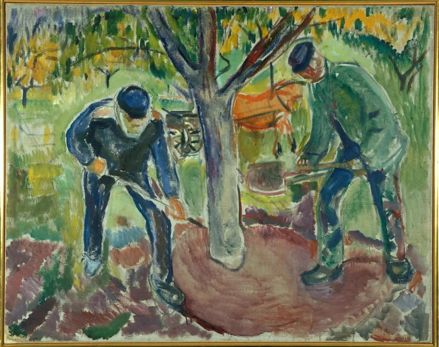 Arbejdere i haven - Edvard Munch