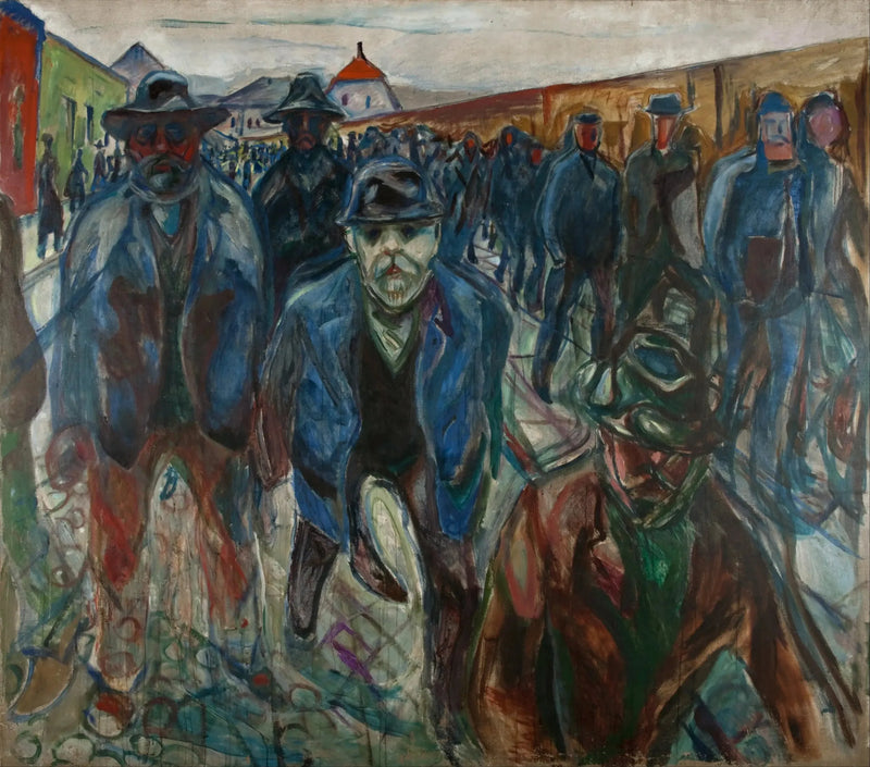 Arbejdere på vej hjem - Edvard Munch