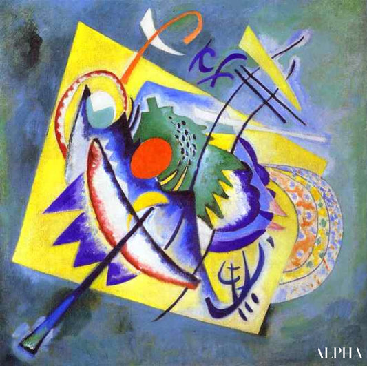 Rød oval - Vassily Kandinsky - Reproduktioner af malerier og højkvalitets malerier