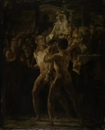 Homers Ovation, skitse. Antik emne - Théodore Géricault