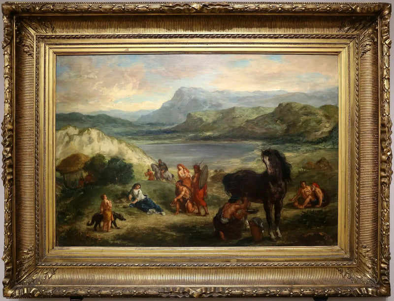 Ovid hos skyterne - Eugène Delacroix