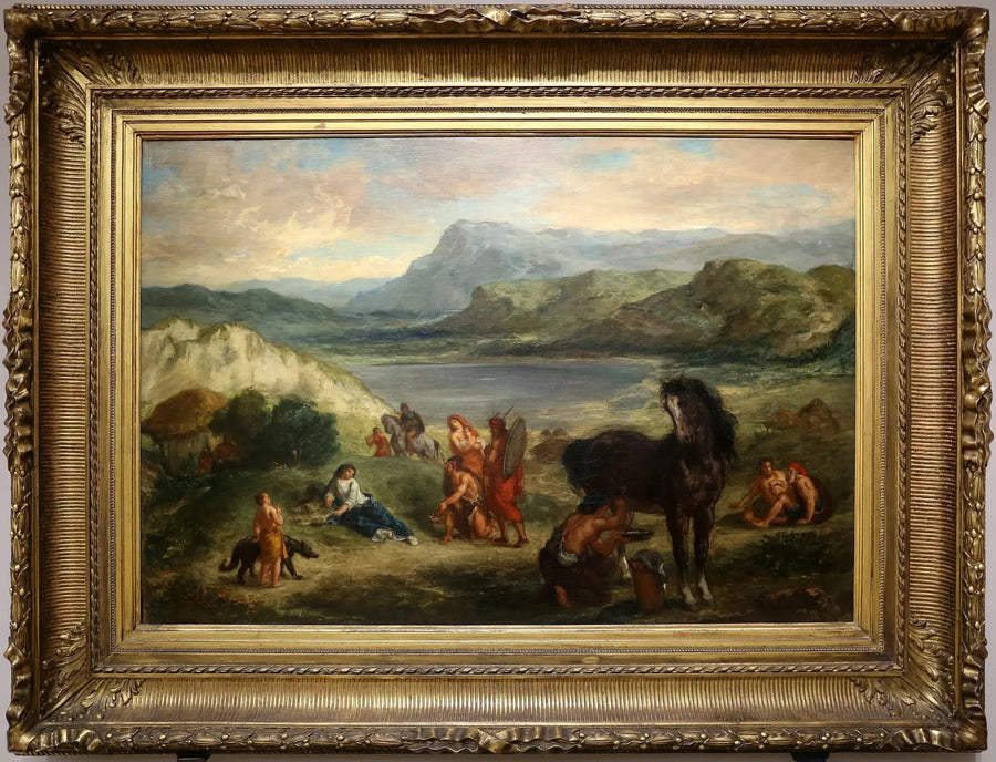 Ovid hos skyterne - Eugène Delacroix